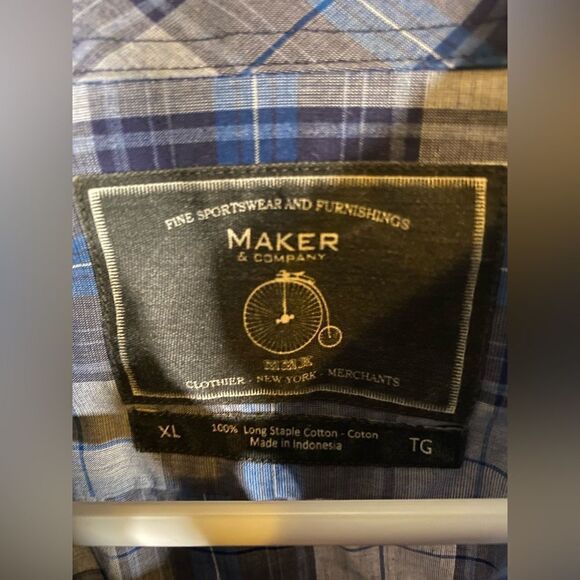 Maker‎ & Company blue button down - Picture 4 of 5